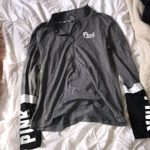 Pink long sleeve athletic shirt